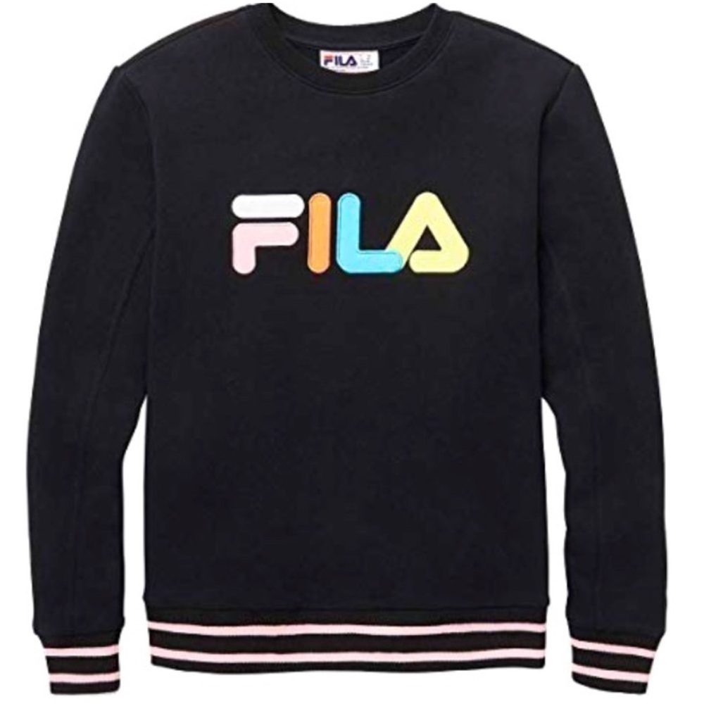 FILA Multi-color Women's Black French Terry Crewneck
Sweatshirt/Hoodie